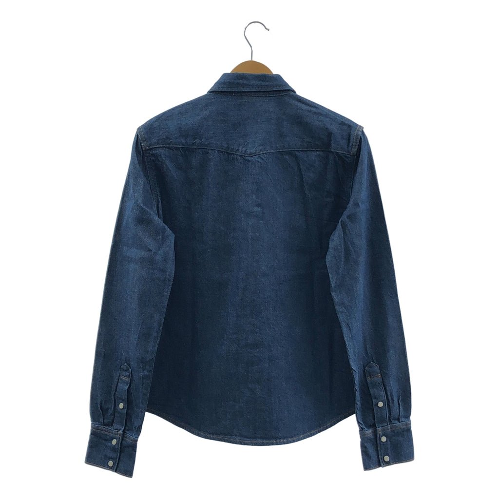 【美品】  Acne Studios / アクネストゥディオズ | Ewing Den デニム シャツ / FN-WN-BLOU000834 | 38 | インディゴ | レディース