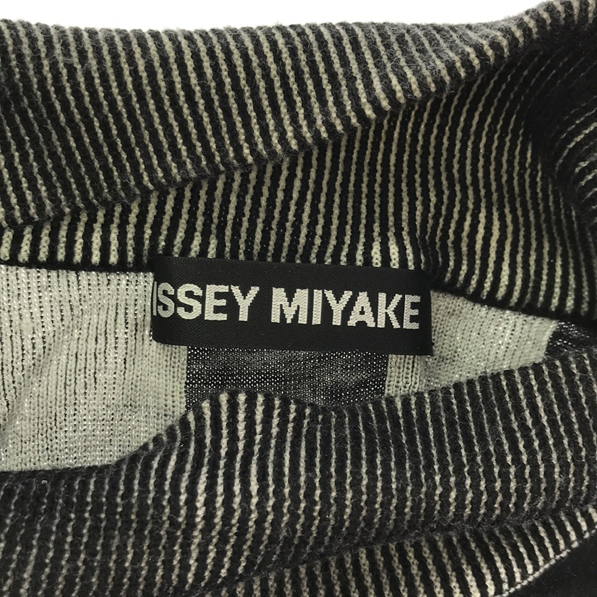 ISSEY MIYAKE / イッセイミヤケ | ハイネック ストライプ ニット | 4 | メンズ