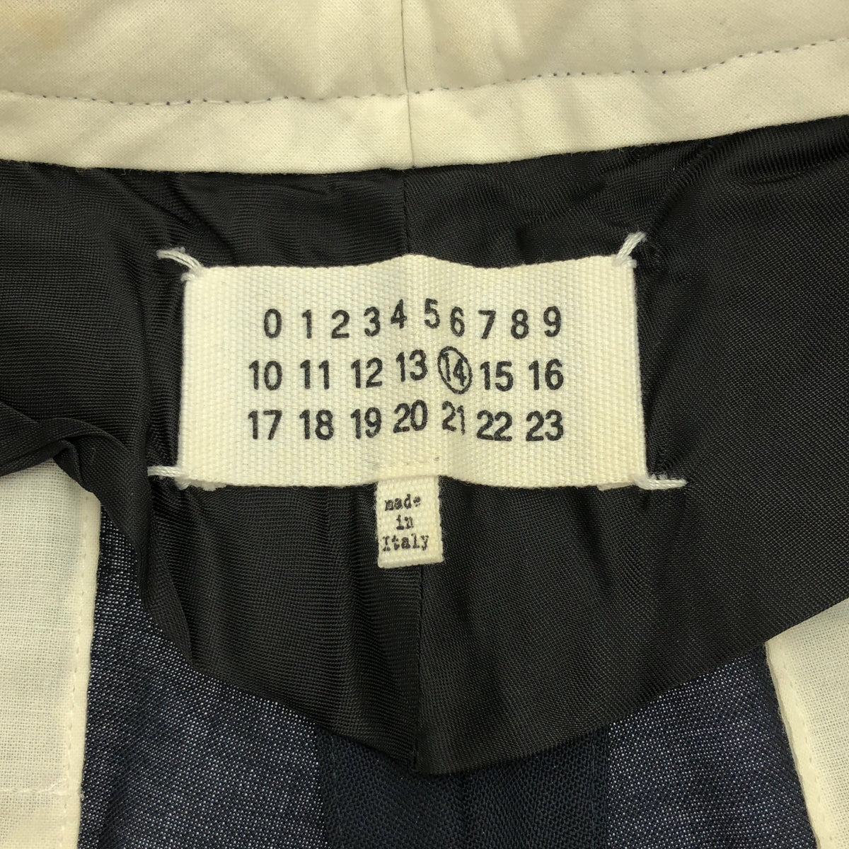 Maison Margiela / メゾンマルジェラ | 2018AW | ウール スラックス パンツ | 46 | ネイビー | メンズ