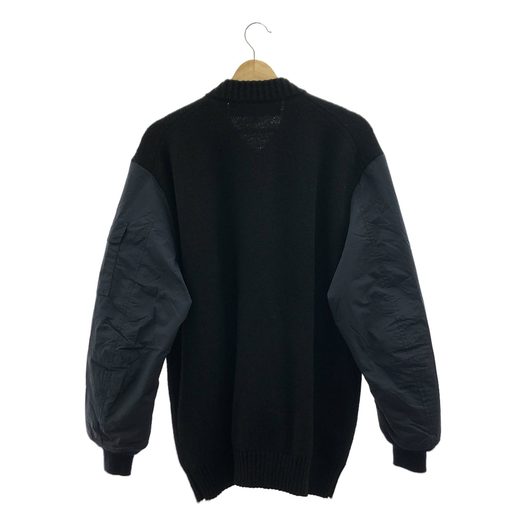COMME des GARCONS HOMME / 콤데 갤슨 옴므 | 2022AW | 울 나일론 전환 니트 재킷 | M |