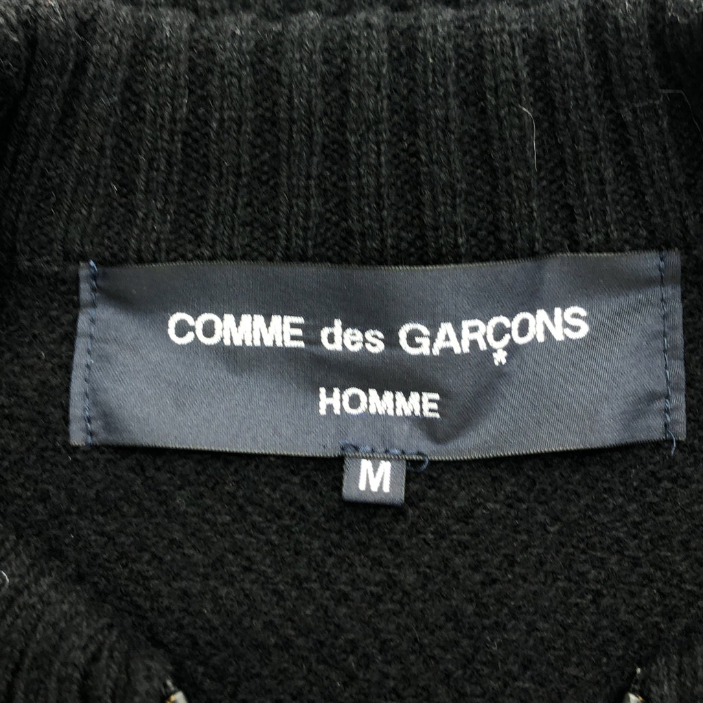 COMME des GARCONS HOMME / 콤데 갤슨 옴므 | 2022AW | 울 나일론 전환 니트 재킷 | M |