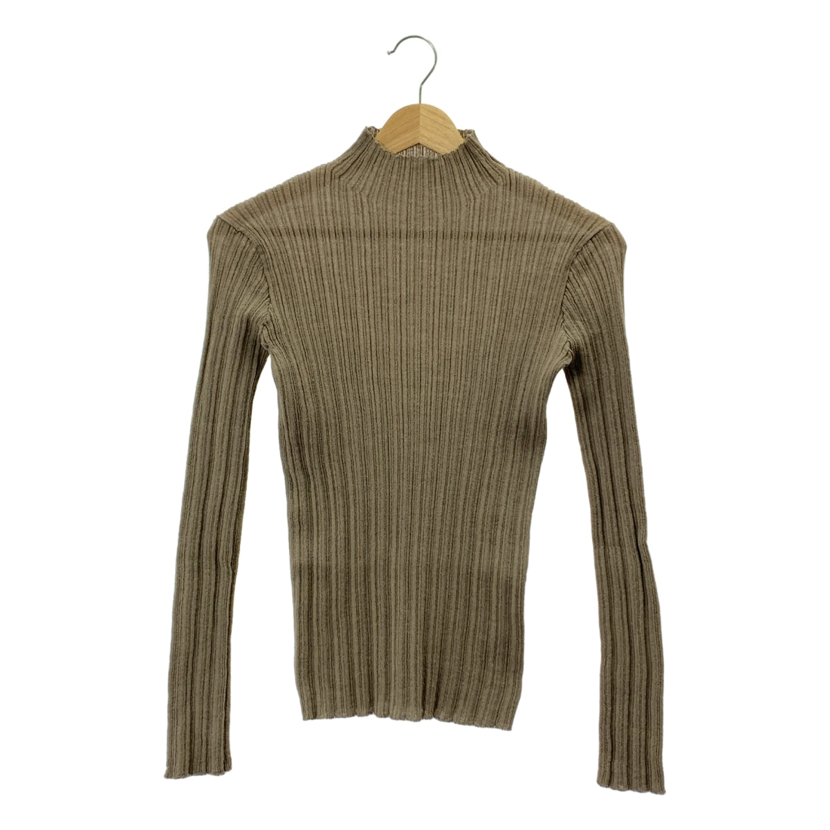 CURRENTAGE | 高領羊毛尼龍針織衫 | F | 灰褐色 | 女款