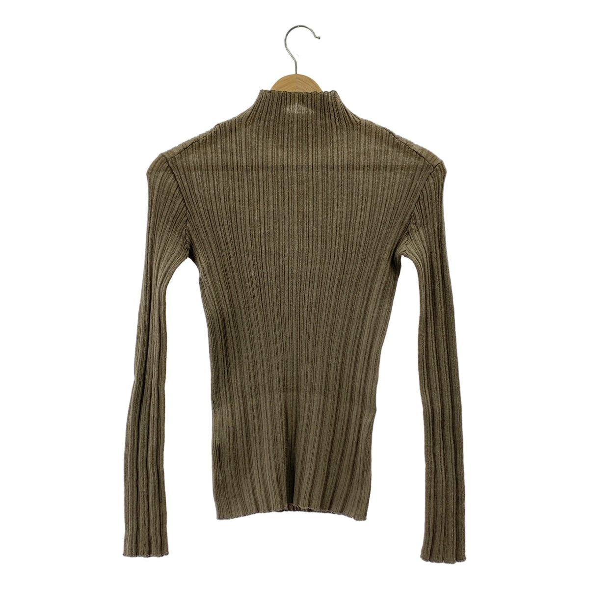 CURRENTAGE | 高領羊毛尼龍針織衫 | F | 灰褐色 | 女款