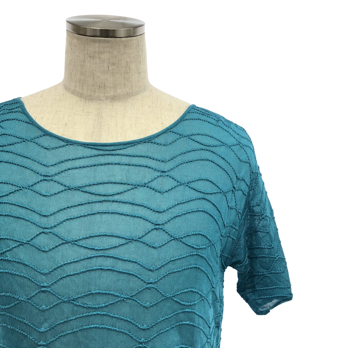 EMPORIO ARMANI | 夏季黏膠針織超大T卹 | 50碼 | 藍色 | 男款