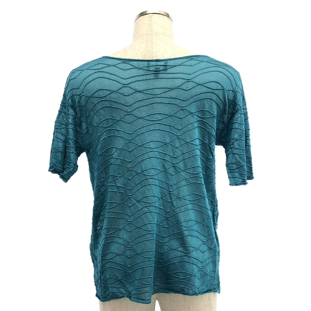 EMPORIO ARMANI | 夏季黏膠針織超大T卹 | 50碼 | 藍色 | 男款