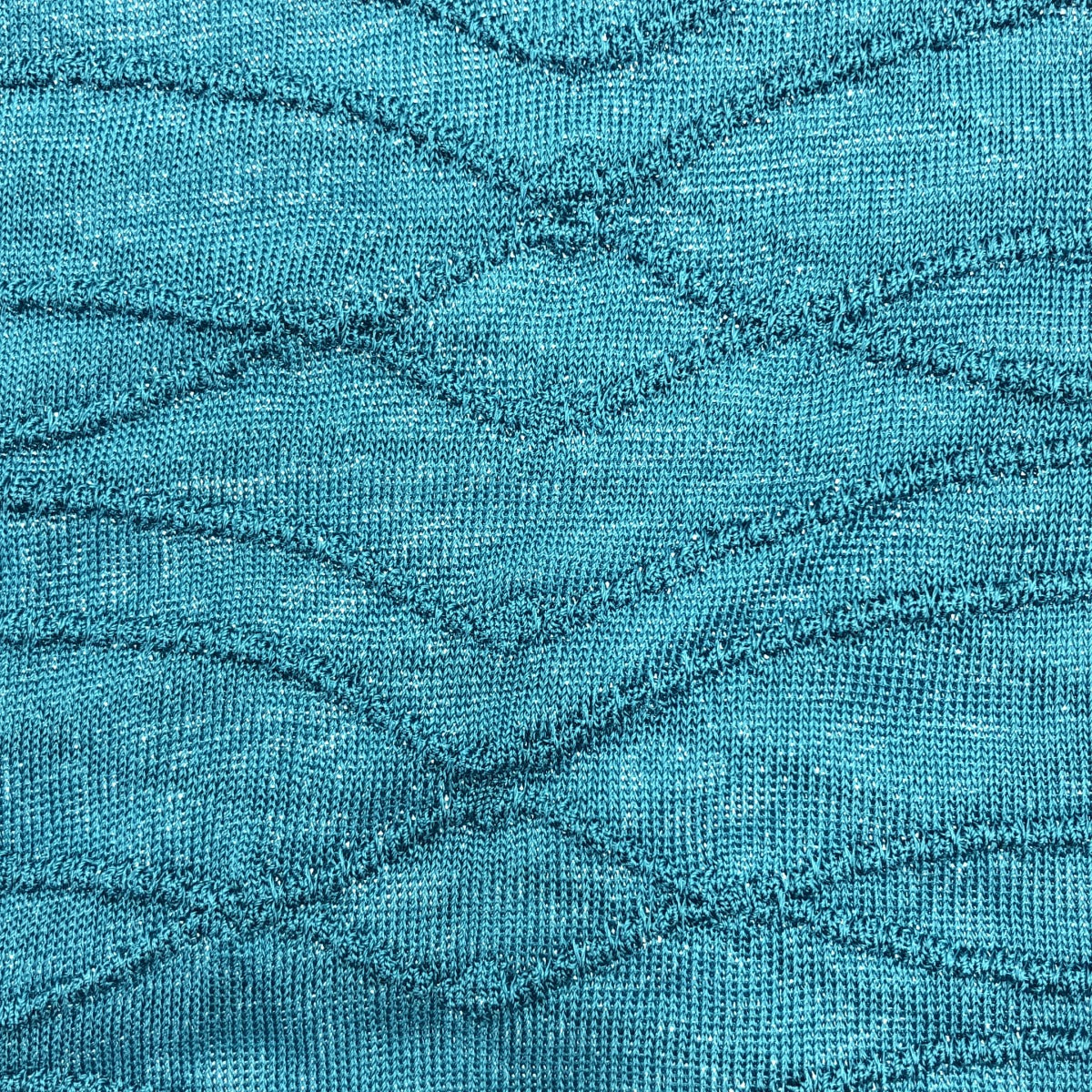 EMPORIO ARMANI / エンポリオアルマーニ | ビスコース サマーニット オーバー Tシャツ カットソー | 50 | ブルー | メンズ