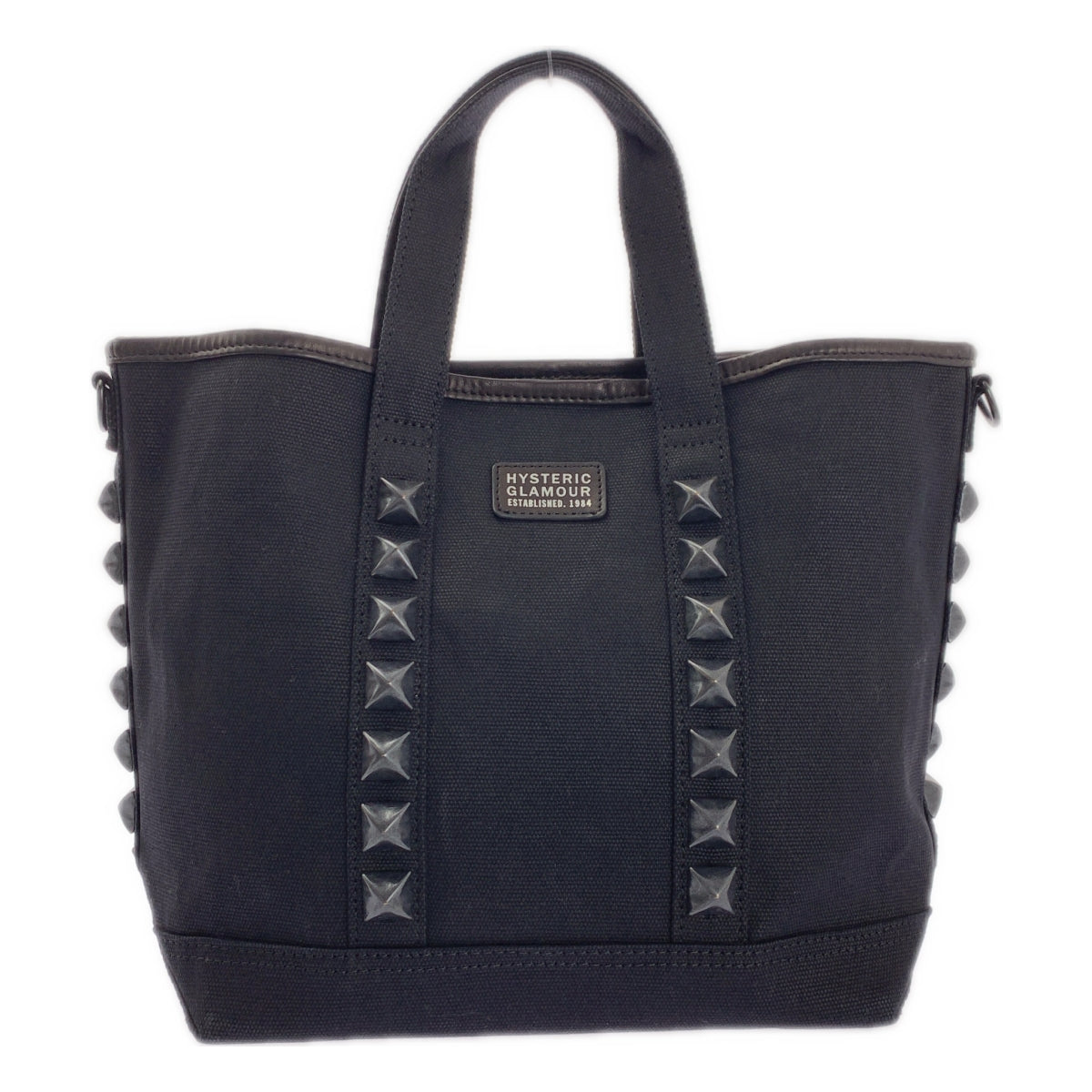 HYSTERIC GLAMOUR / ヒステリックグラマー | 2way スタッズ キャンバス ショルダーバッグ |