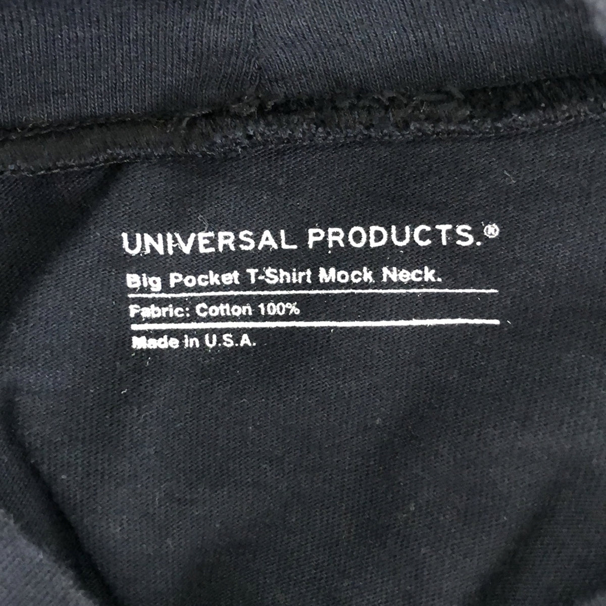 UNIVERSAL PRODUCTS / 유니버설 프로덕트 | Big Pcket T-Shirt Mock Neck 빅 포켓 목 넥 T셔츠 | M | 맨즈