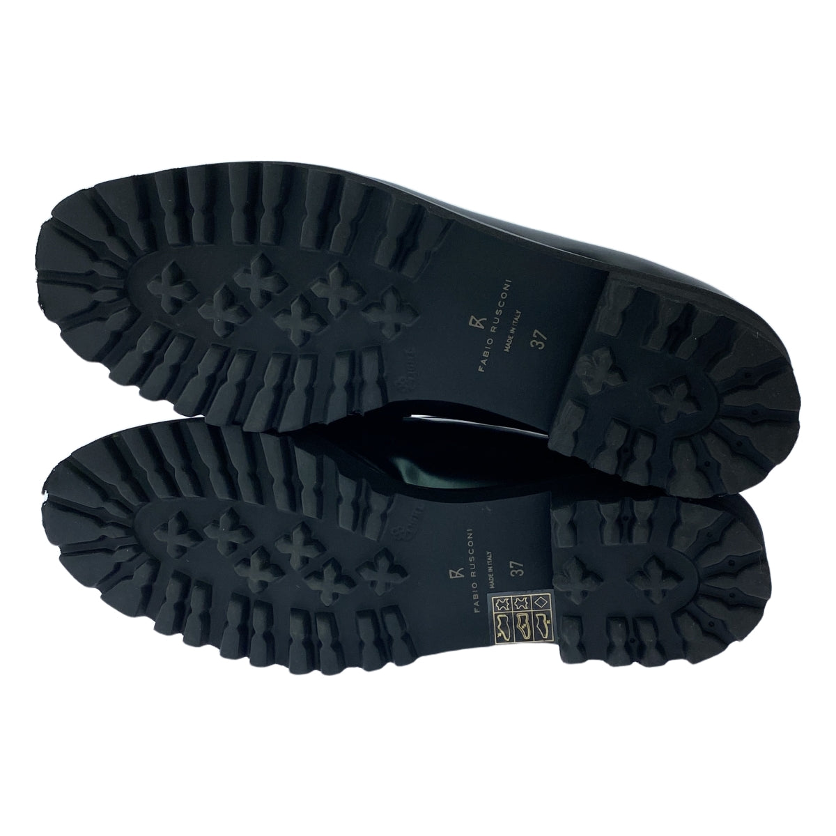 法比奧魯斯科尼 |雙色皮革樂福鞋 |尺寸 37 |米色/黑色|女性的