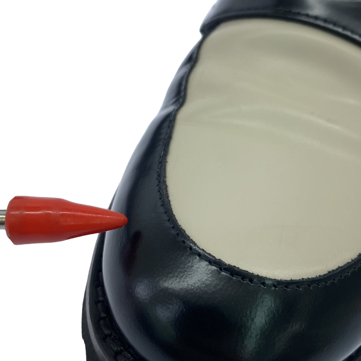 法比奧魯斯科尼 |雙色皮革樂福鞋 |尺寸 37 |米色/黑色|女性的