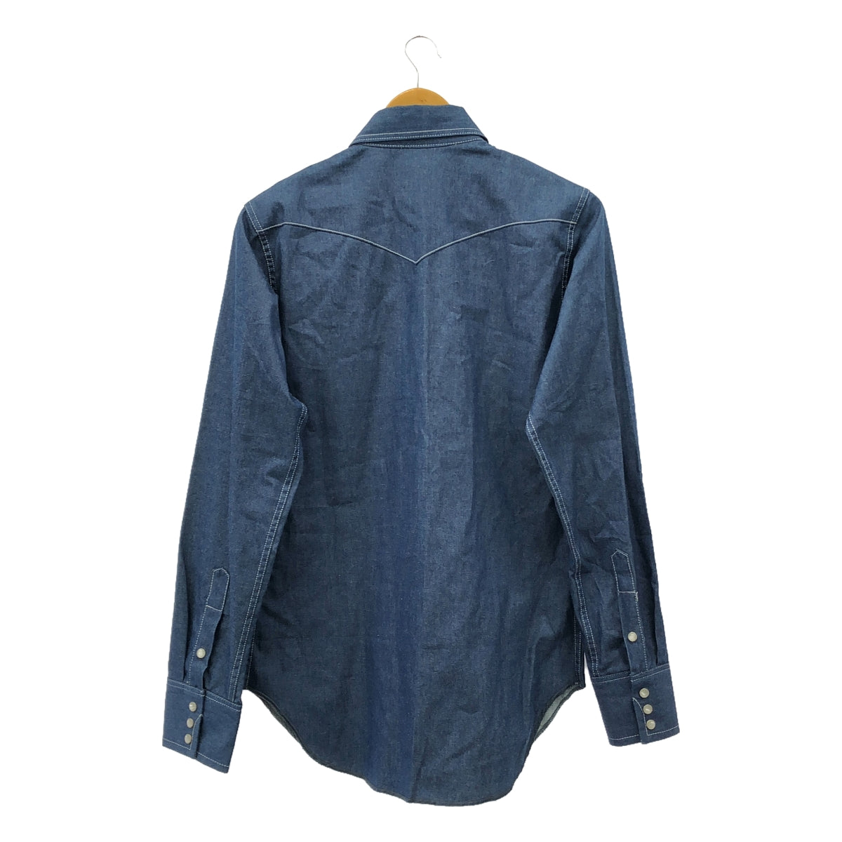 【美品】  MADISON BLUE / マディソンブルー | WESTERN SHIRT デニム ウエスタンシャツ ユニセックス | 03(XS) | インディゴ | メンズ