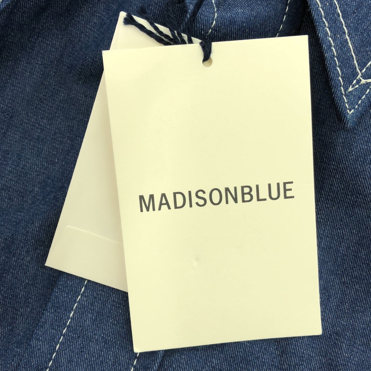 【미품】 MADISON BLUE / 매디슨 블루 | WESTERN SHIRT 데님 웨스턴 셔츠 유니섹스 | 03 (XS) | 인디고 | 남성