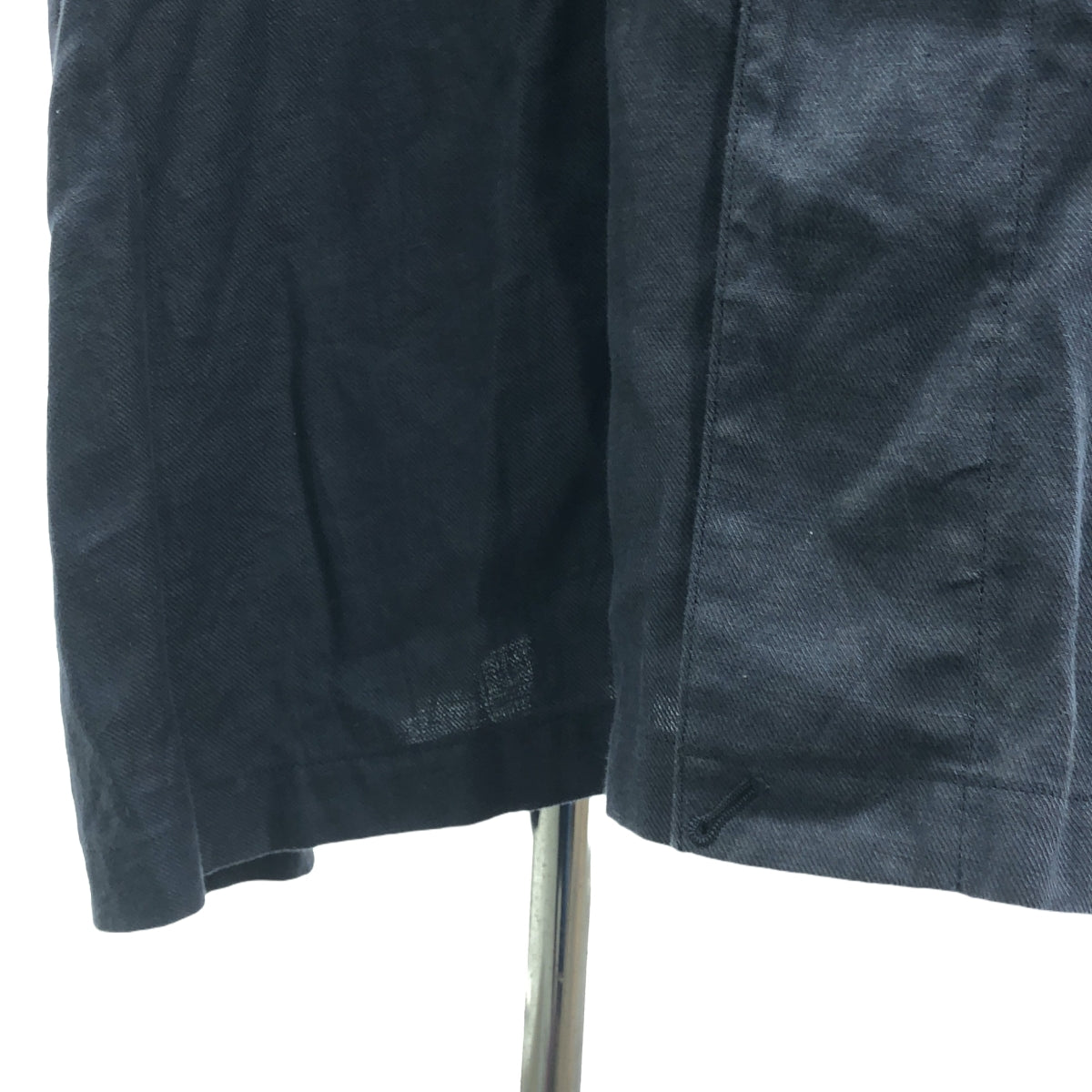 HYKE / ハイク | × 三越伊勢丹 別注 LINEN MILITARY COAT / リネン ミリタリー オーバーコート | 1 | ダークネイビー系 | レディース