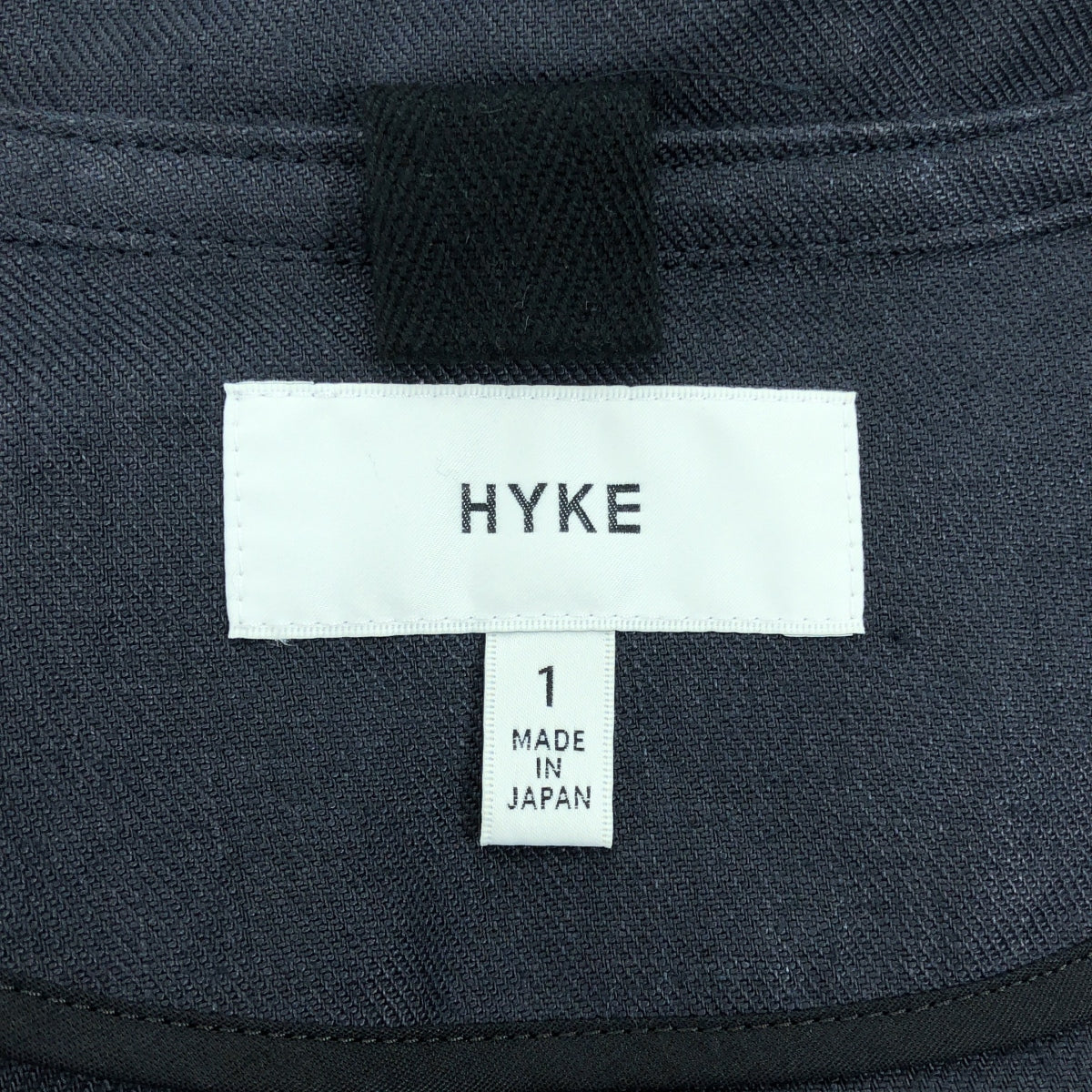 HYKE / ハイク | × 三越伊勢丹 別注 LINEN MILITARY COAT / リネン ミリタリー オーバーコート | 1 | ダークネイビー系 | レディース
