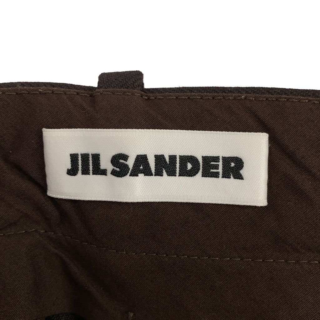 JIL SANDER / ジルサンダー | Zip Pocket Trousers / ロゴジップポケット トラウザーズ パンツ | 46 | メンズ
