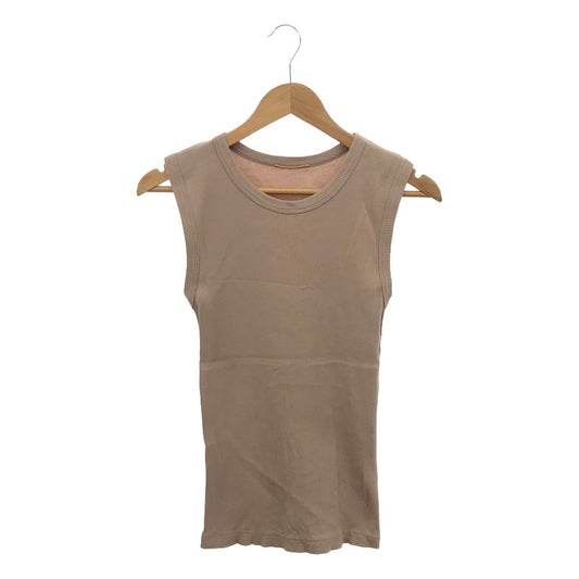 Deuxieme Classe | Sleeveless pullover ribbed tank top | F | Beige | Women's