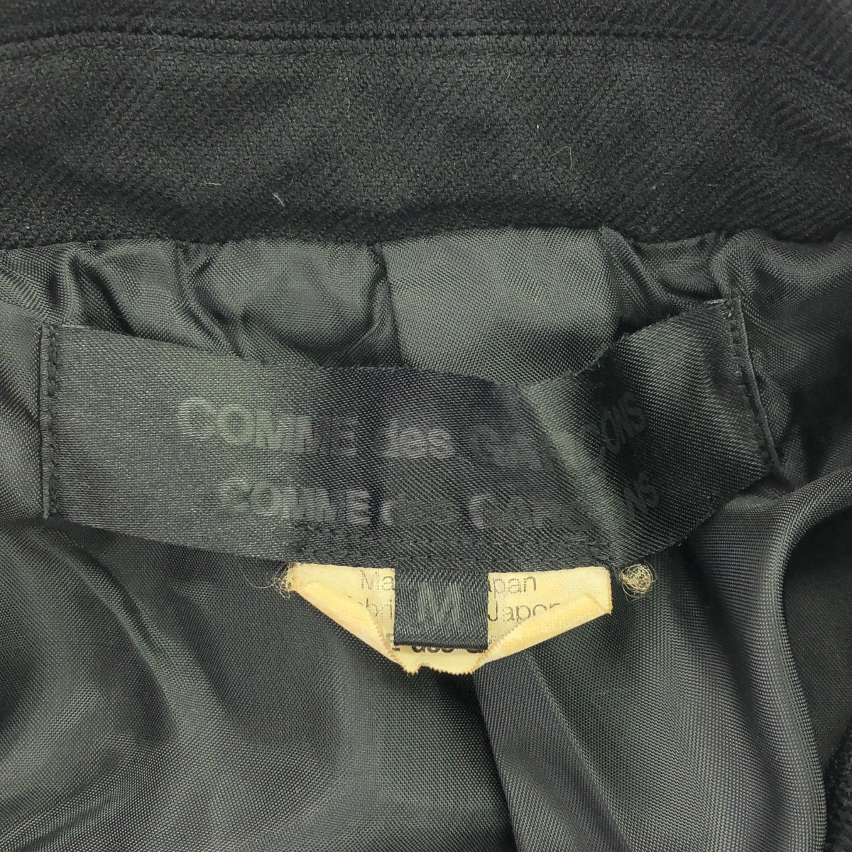 COMME des GARCONS COMME des GARCONS / Comme des | 2013秋冬 |聚酯縮水圓領單人大衣|中號 |女性的