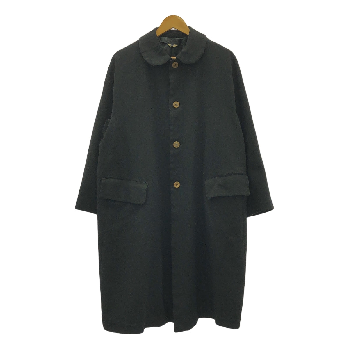 COMME des GARCONS COMME des GARCONS / Comme des | 2013秋冬 |聚酯縮水圓領單人大衣|中號 |女性的