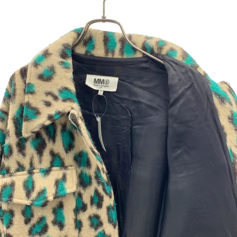 MM6 Maison Margiela / エムエムシックスメゾンマルジェラ | 2020AW | ウール レオパード オーバーサイズ コクーンコート | S | レディース