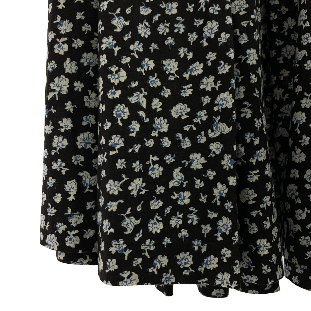45r / フォーティファイブアール | コットン 小花柄 タック ロングスカート | 2 | レディース