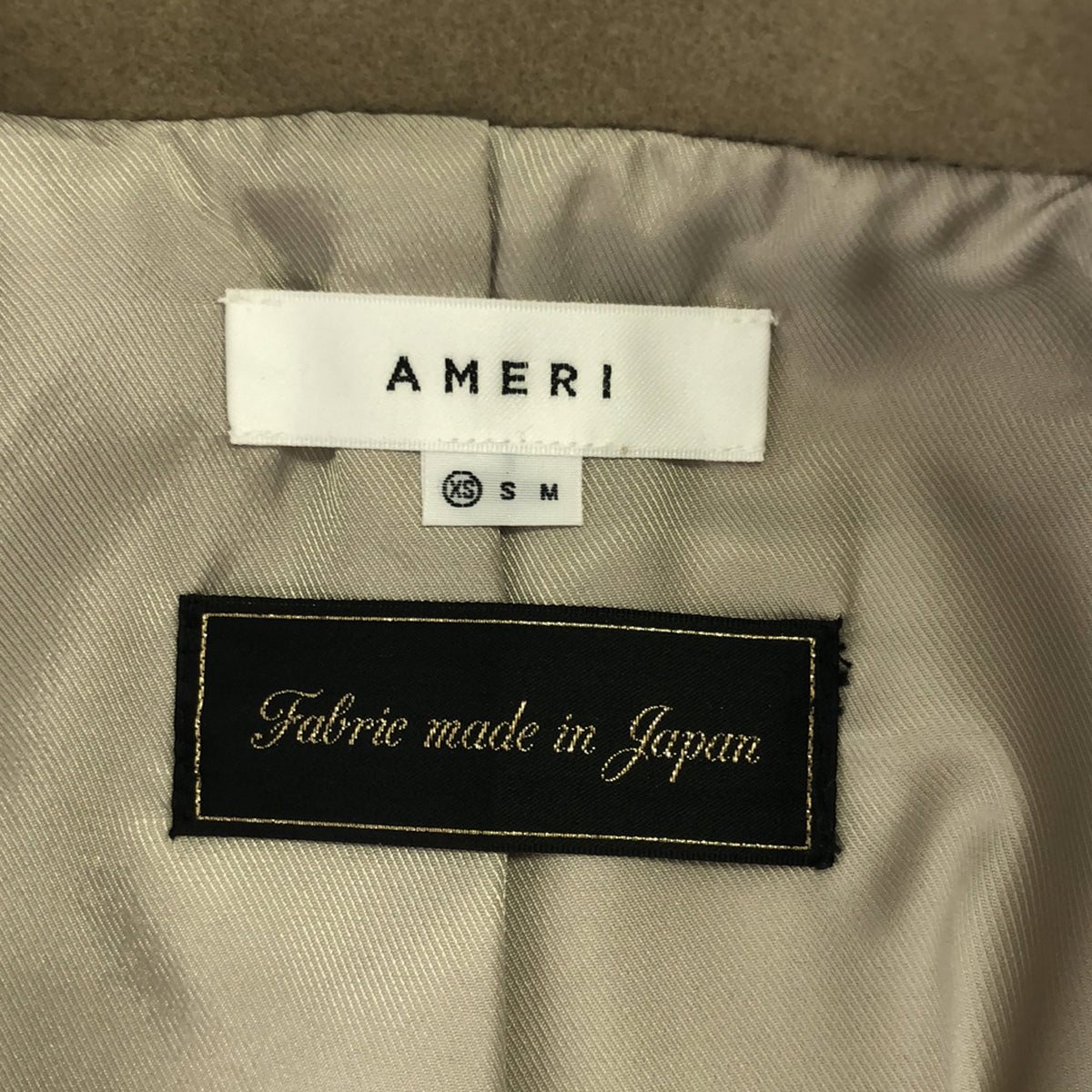 [New] AMERI | WAIST SHAPE ASSORT BUTTON COAT | XS | Beige | Women's