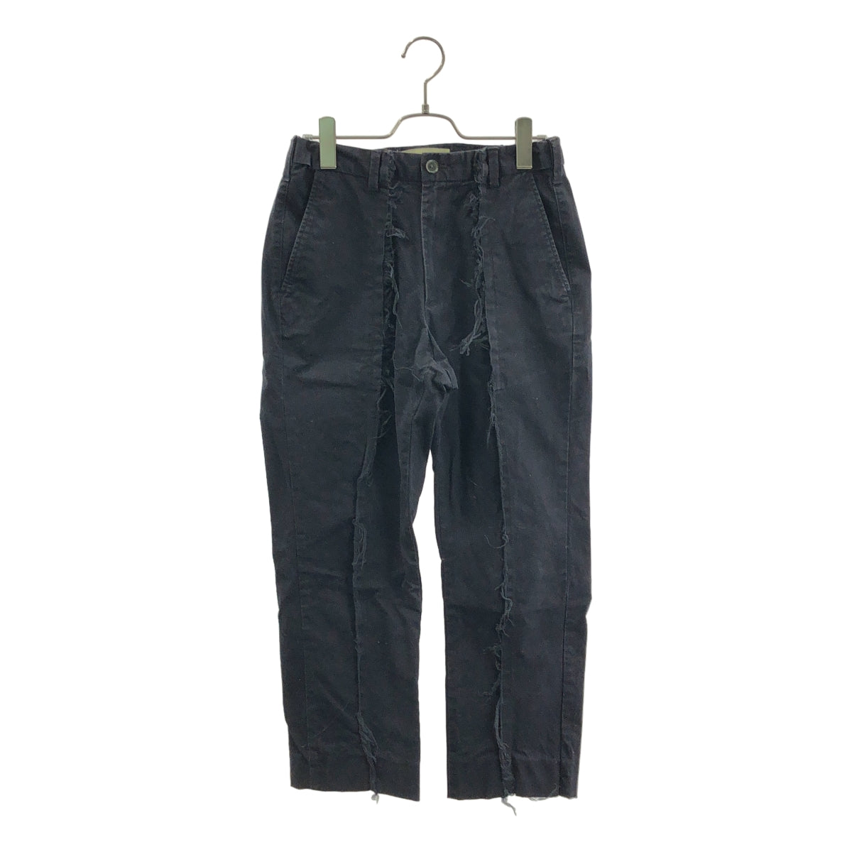 DIOGUARDI / 디오과르디 | 2025AW | Re.Touched Trousers 코튼치노 재구성 트라우저 팬츠 | S | 네이비 | 남성