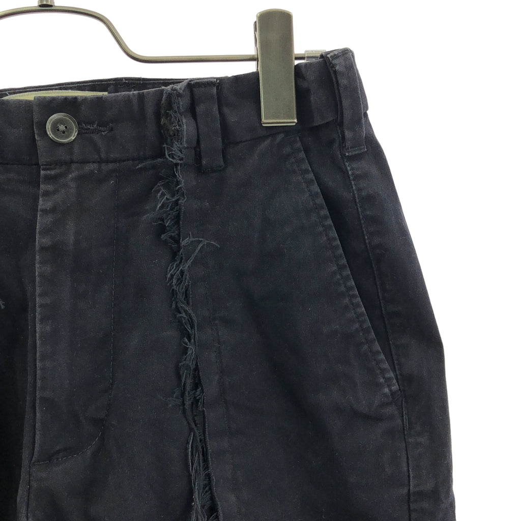DIOGUARDI / 디오과르디 | 2025AW | Re.Touched Trousers 코튼치노 재구성 트라우저 팬츠 | S | 네이비 | 남성