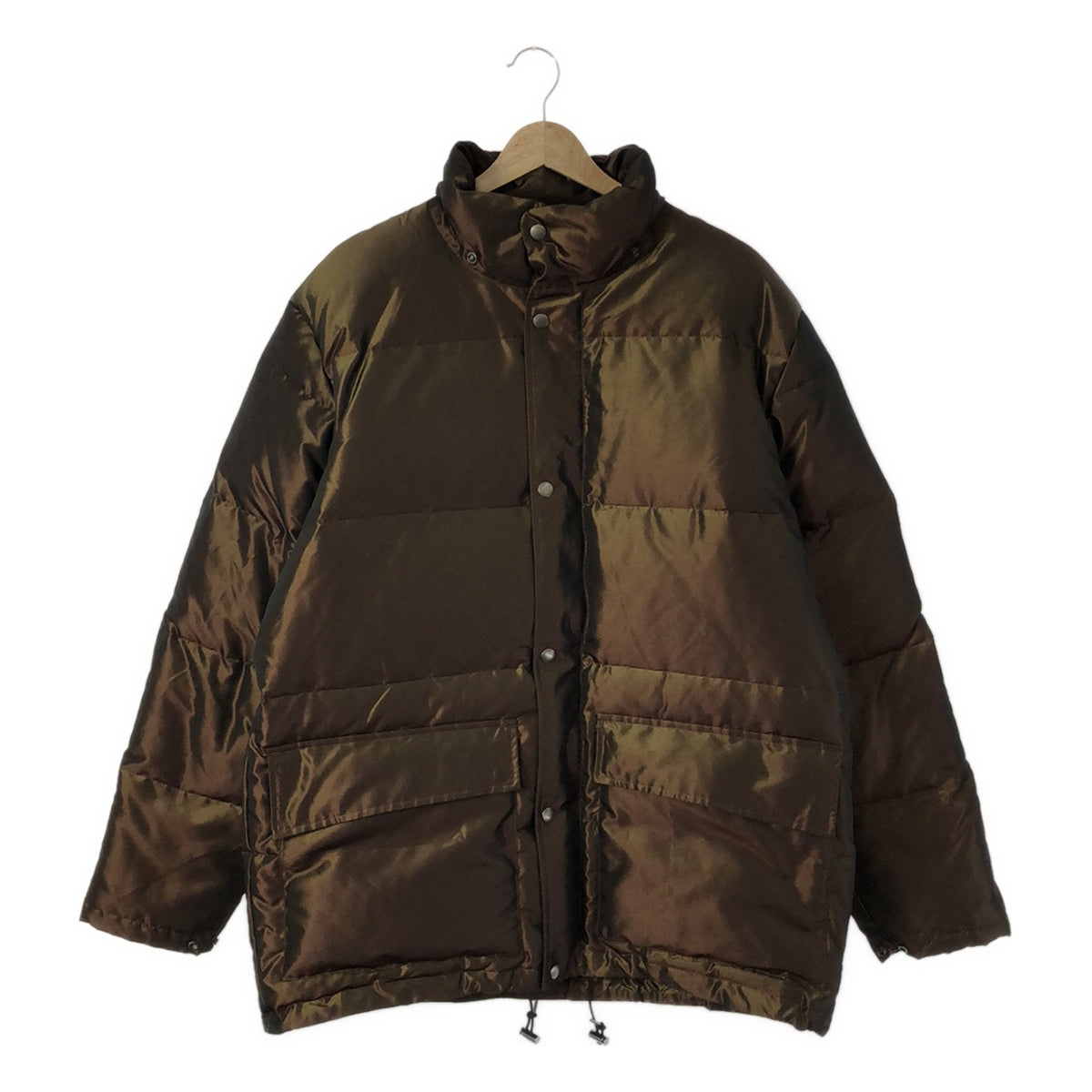 SEVEN BY SEVEN | 2022AW | IRIDESCENT DOWN JACKET Polyester Taffeta Hooded Down Jacket | M | Brown | Men's