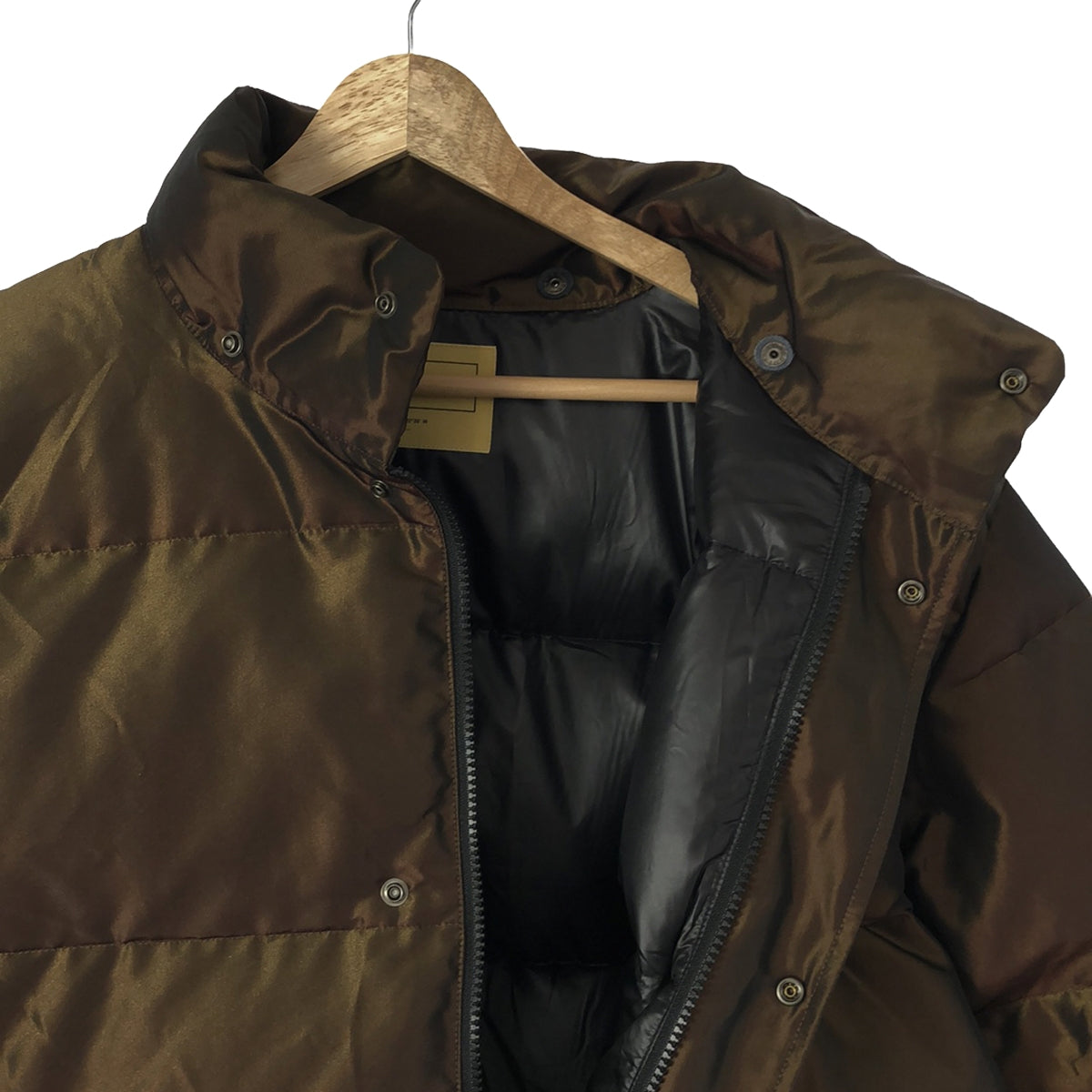 SEVEN BY SEVEN | 2022AW | IRIDESCENT DOWN JACKET Polyester Taffeta Hooded Down Jacket | M | Brown | Men's