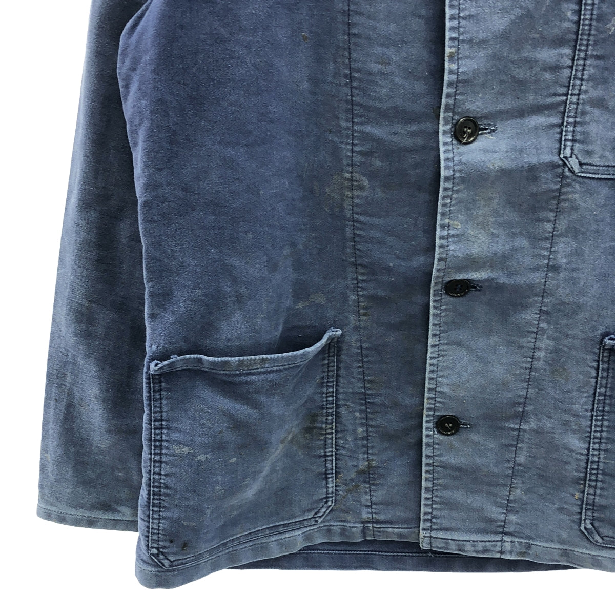 歐元復古 | 60 年代至 70 年代復古 INDUSTRIA CONFEZIONI CAPRIATESE 鼴鼠皮工作夾克 | SHOPBOP 52 |海軍 |男士