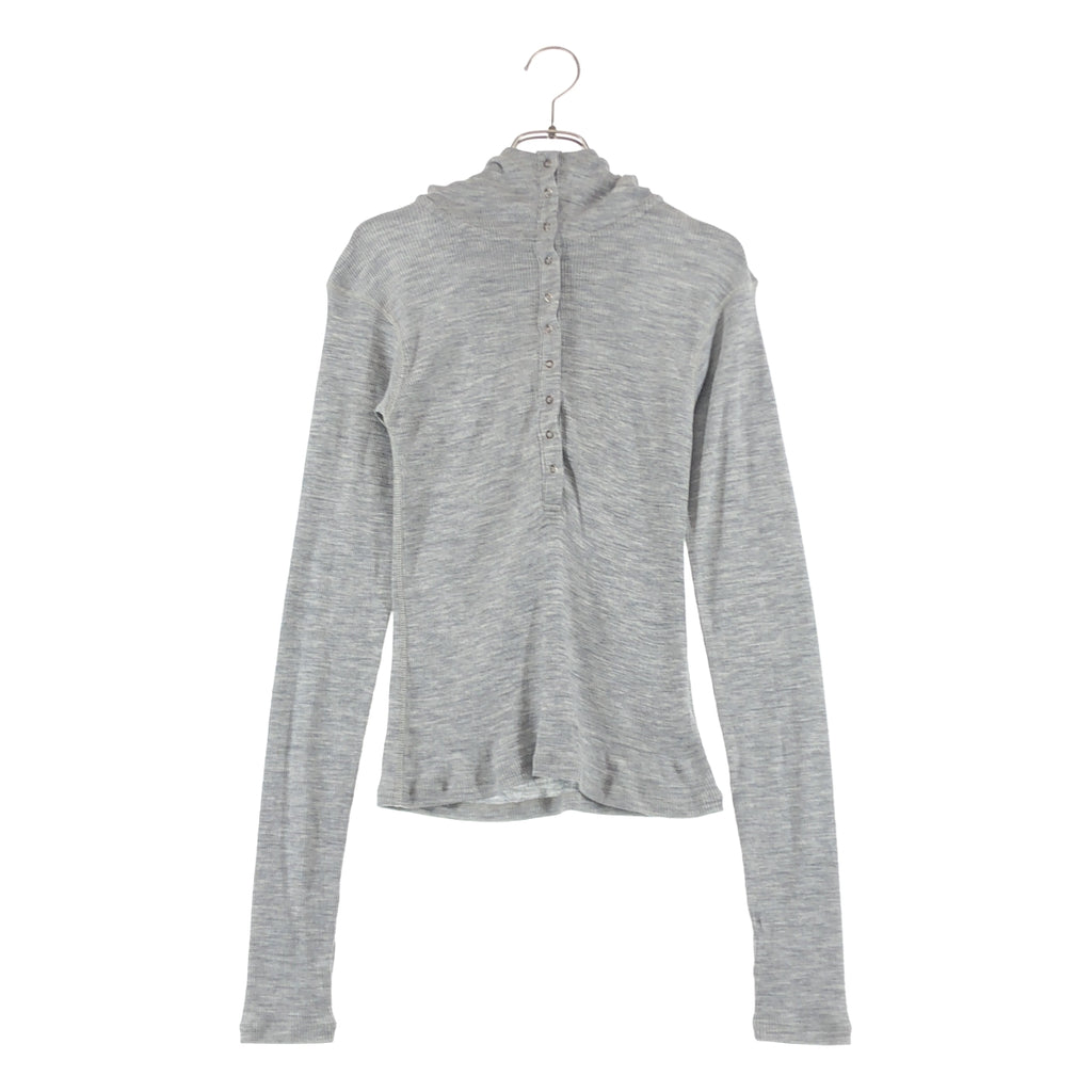 CLANE / クラネ | WOOL RIB HOODED TIGHT TOPS リブ トップス | 1 | レディース