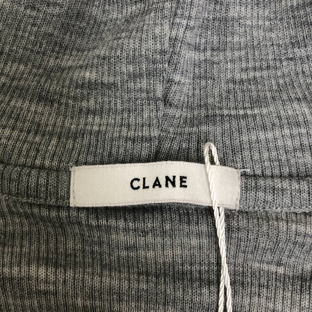 CLANE / クラネ | WOOL RIB HOODED TIGHT TOPS リブ トップス | 1 | レディース