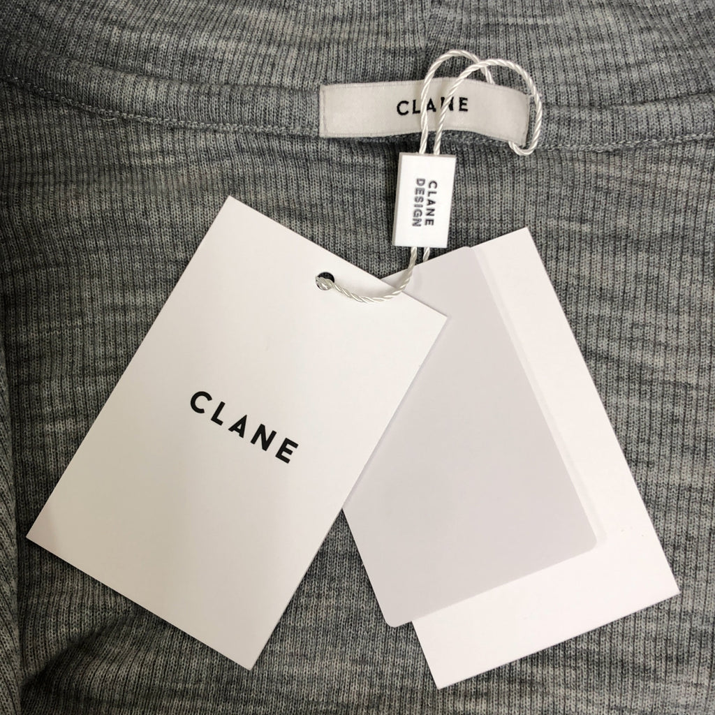 CLANE / クラネ | WOOL RIB HOODED TIGHT TOPS リブ トップス | 1 | レディース