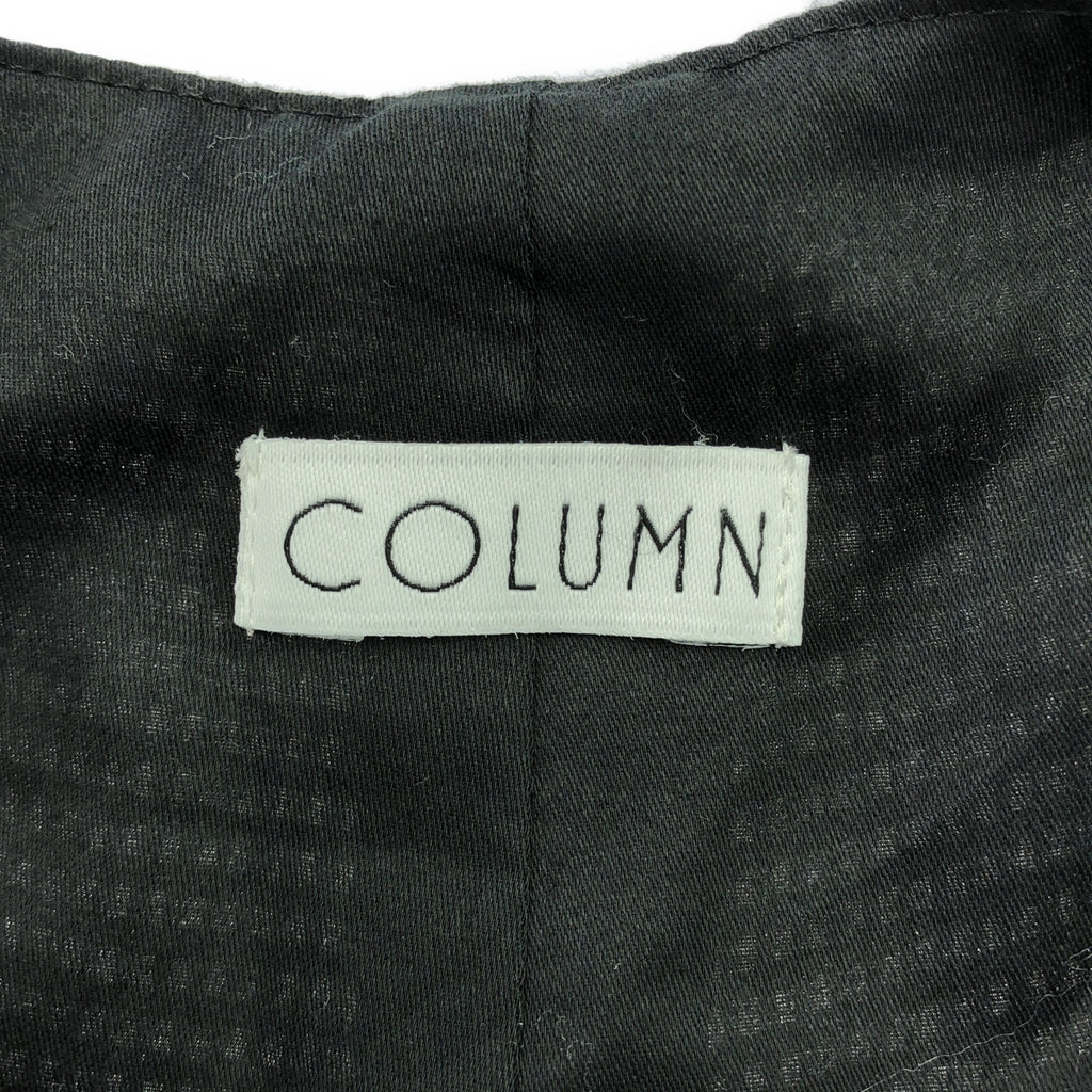 【美品】  COLUMN / コラム | 千鳥格子 コンビネゾン オールインワン | 38 | ホワイト/ブラック | レディース