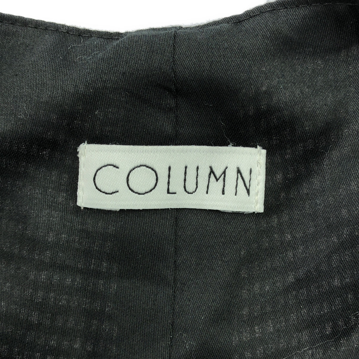 【미품】 COLUMN / 칼럼 | 치토리 격자 콤비네손 올인원 | 38 | 화이트 / 블랙 | 여성