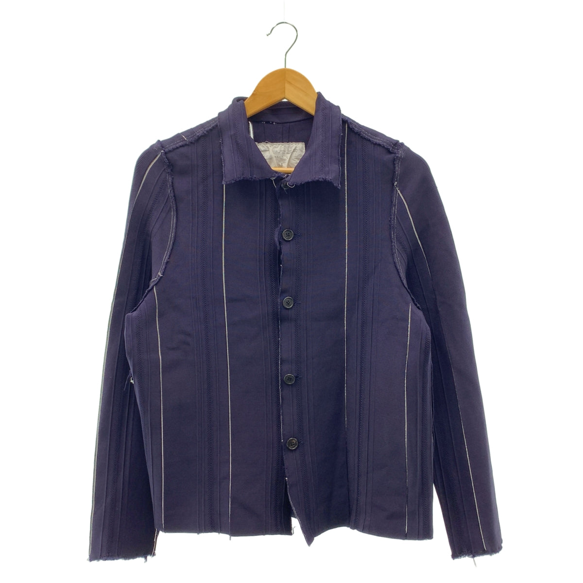 CAMIEL FORTGENS / 카미엘 포트 헨스 | RELIEF CARDIGAN 스트라이프 니트 카디건 | M | 남성