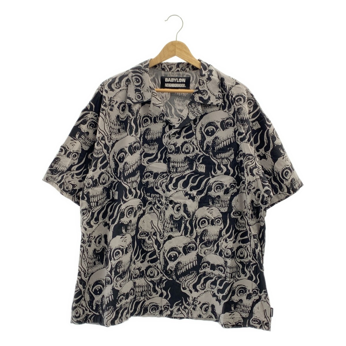 NEIGHBORHOOD / 네이버 후드 | × BABYLONE / 바빌론 HAWAIIAN SHIRT / 총무늬 오픈 컬러 셔츠 | L | 남성