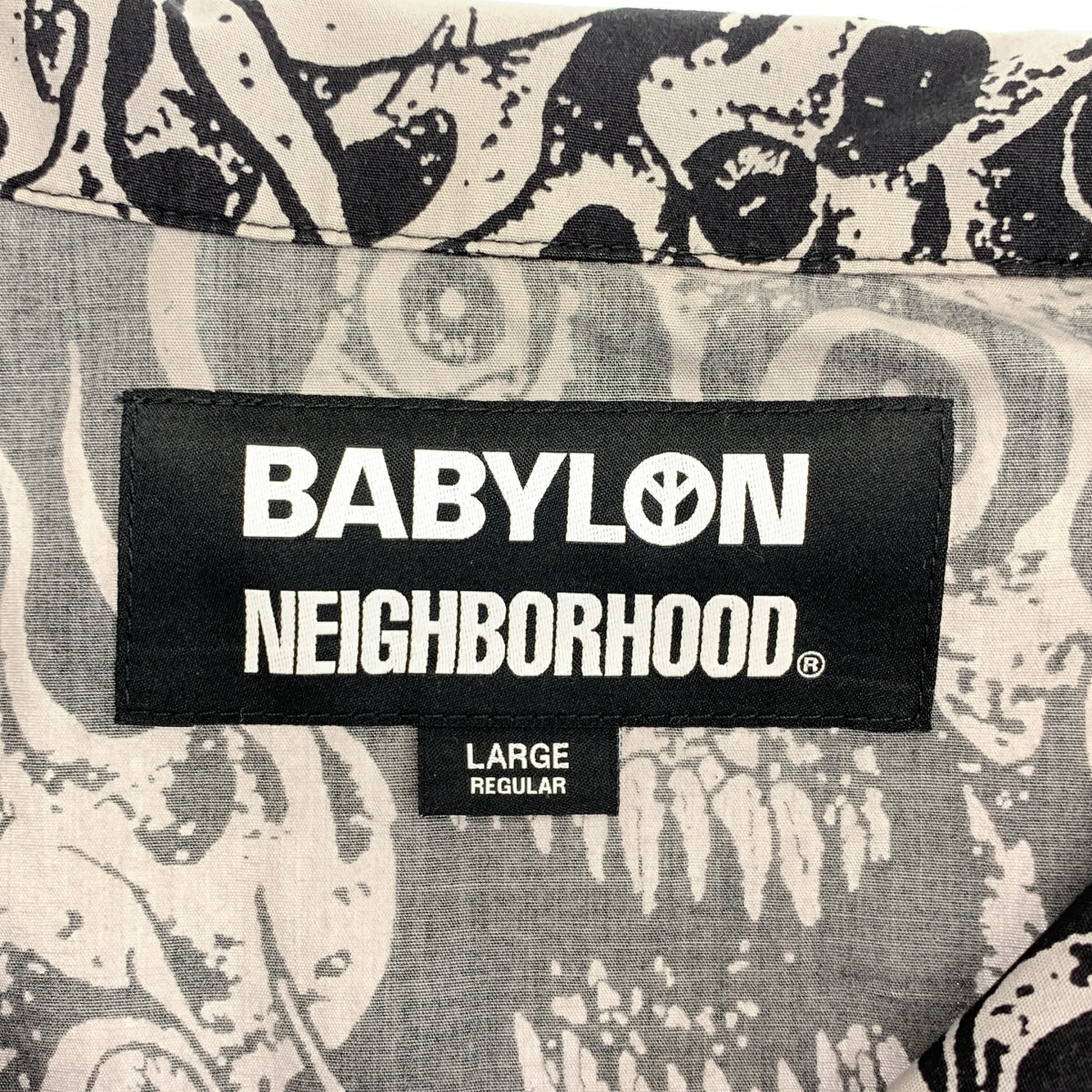 NEIGHBORHOOD / 네이버 후드 | × BABYLONE / 바빌론 HAWAIIAN SHIRT / 총무늬 오픈 컬러 셔츠 | L | 남성