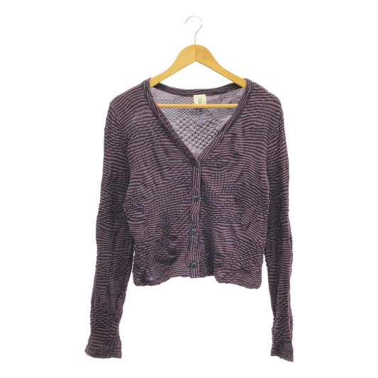 6(ROKU) / ROKU | BORDER CARDIGAN | BORDEAUX | WOMEN'S