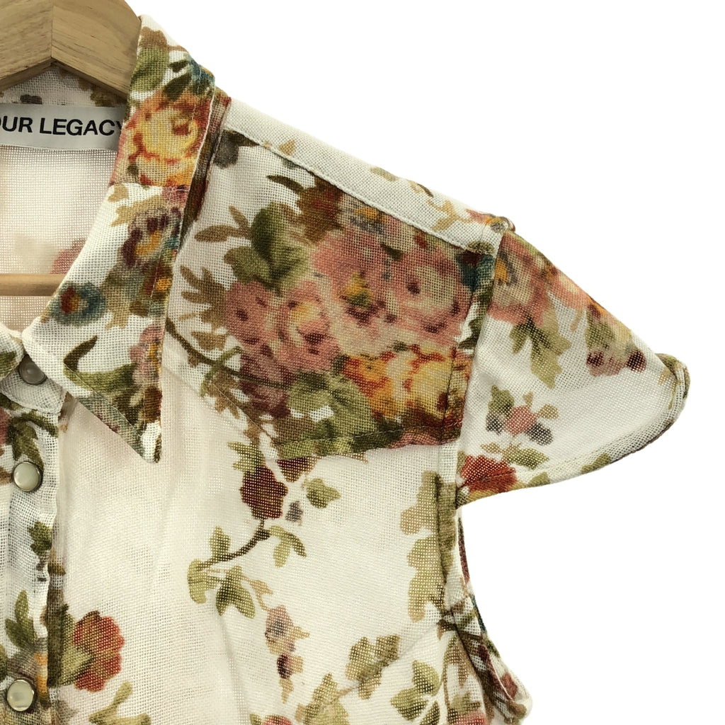 OUR LEGACY / 아워 레거시 | 2024SS | DAISY SHIRT SHORTSLEEVE 꽃 무늬 쇼트 슬리브 셔츠 | 34 | 여성