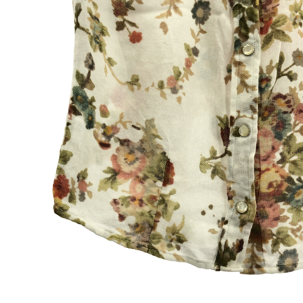 OUR LEGACY / 아워 레거시 | 2024SS | DAISY SHIRT SHORTSLEEVE 꽃 무늬 쇼트 슬리브 셔츠 | 34 | 여성