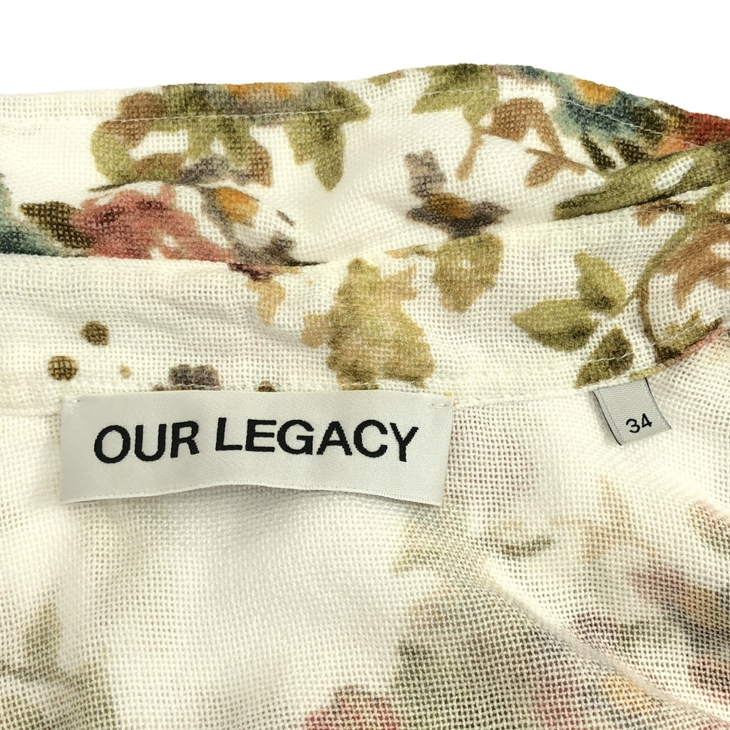 OUR LEGACY / 아워 레거시 | 2024SS | DAISY SHIRT SHORTSLEEVE 꽃 무늬 쇼트 슬리브 셔츠 | 34 | 여성
