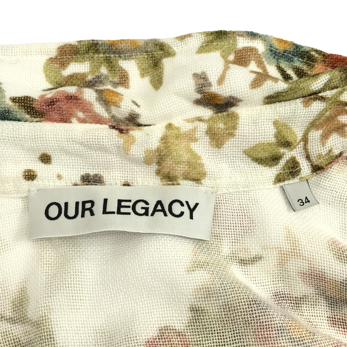 OUR LEGACY / 아워 레거시 | 2024SS | DAISY SHIRT SHORTSLEEVE 꽃 무늬 쇼트 슬리브 셔츠 | 34 | 여성