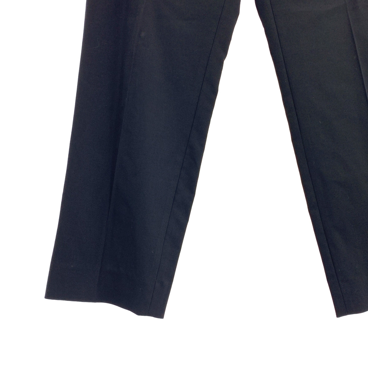 BALENCIAGA / バレンシアガ | ウール混 センタープレス  テーパード パンツ | 42 | ブラック | レディース