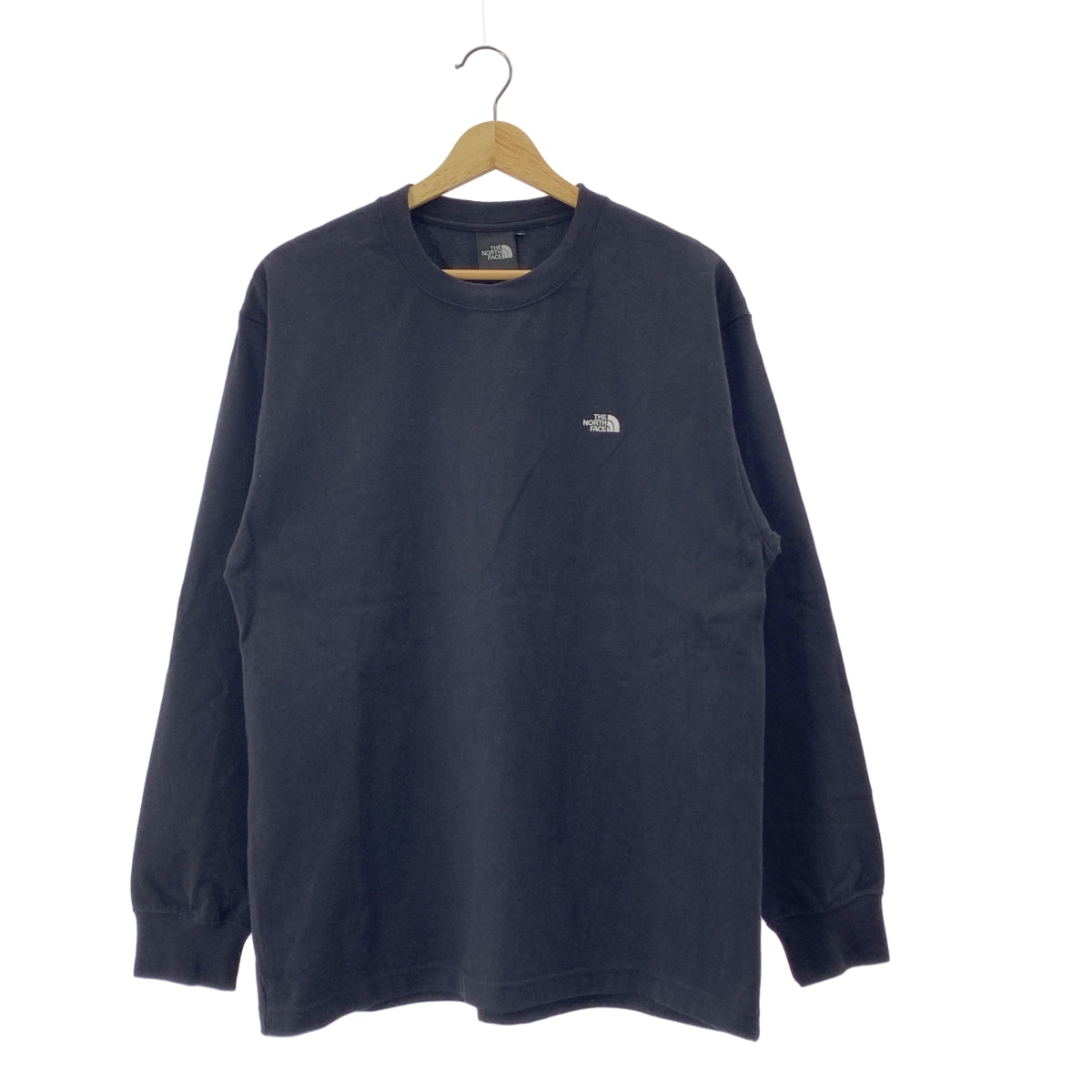 THE NORTH FACE / 더 노스 페이스 | LS Nuptse Cotton Tee 롱 슬리브 눕시 코튼 티셔츠 | L | 블랙 |
