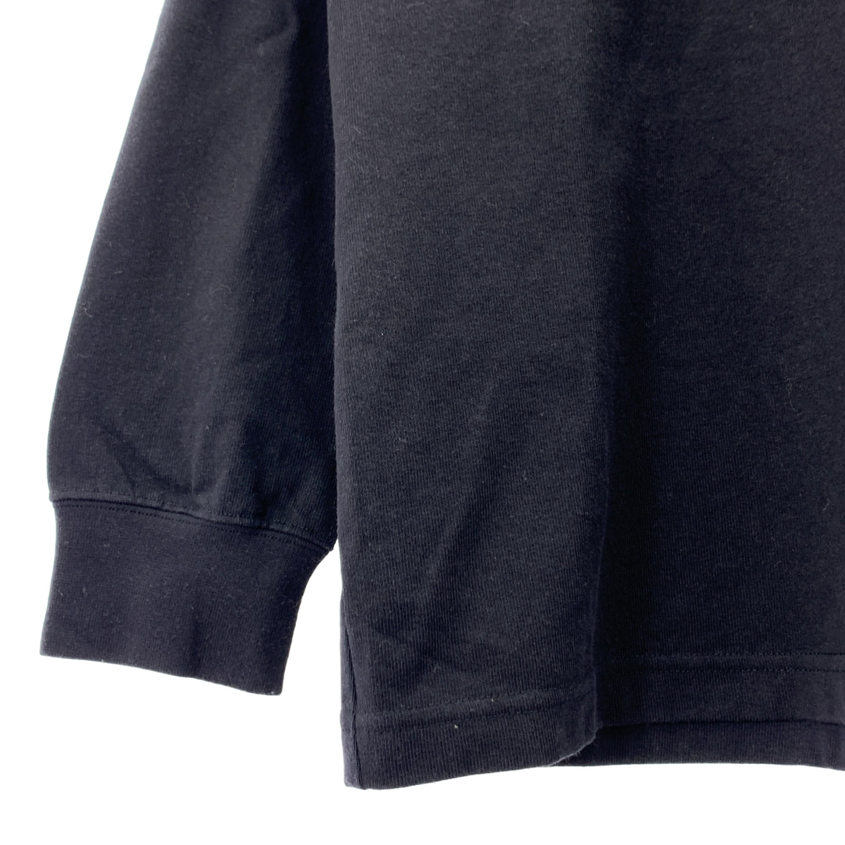 THE NORTH FACE / 더 노스 페이스 | LS Nuptse Cotton Tee 롱 슬리브 눕시 코튼 티셔츠 | L | 블랙 |