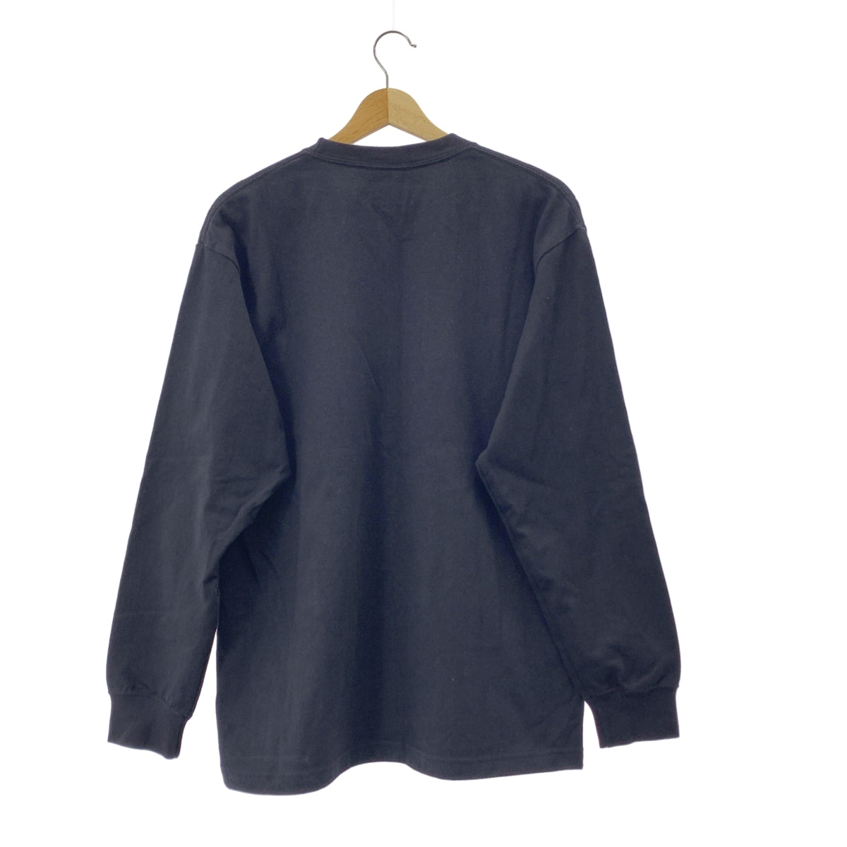 THE NORTH FACE / 더 노스 페이스 | LS Nuptse Cotton Tee 롱 슬리브 눕시 코튼 티셔츠 | L | 블랙 |
