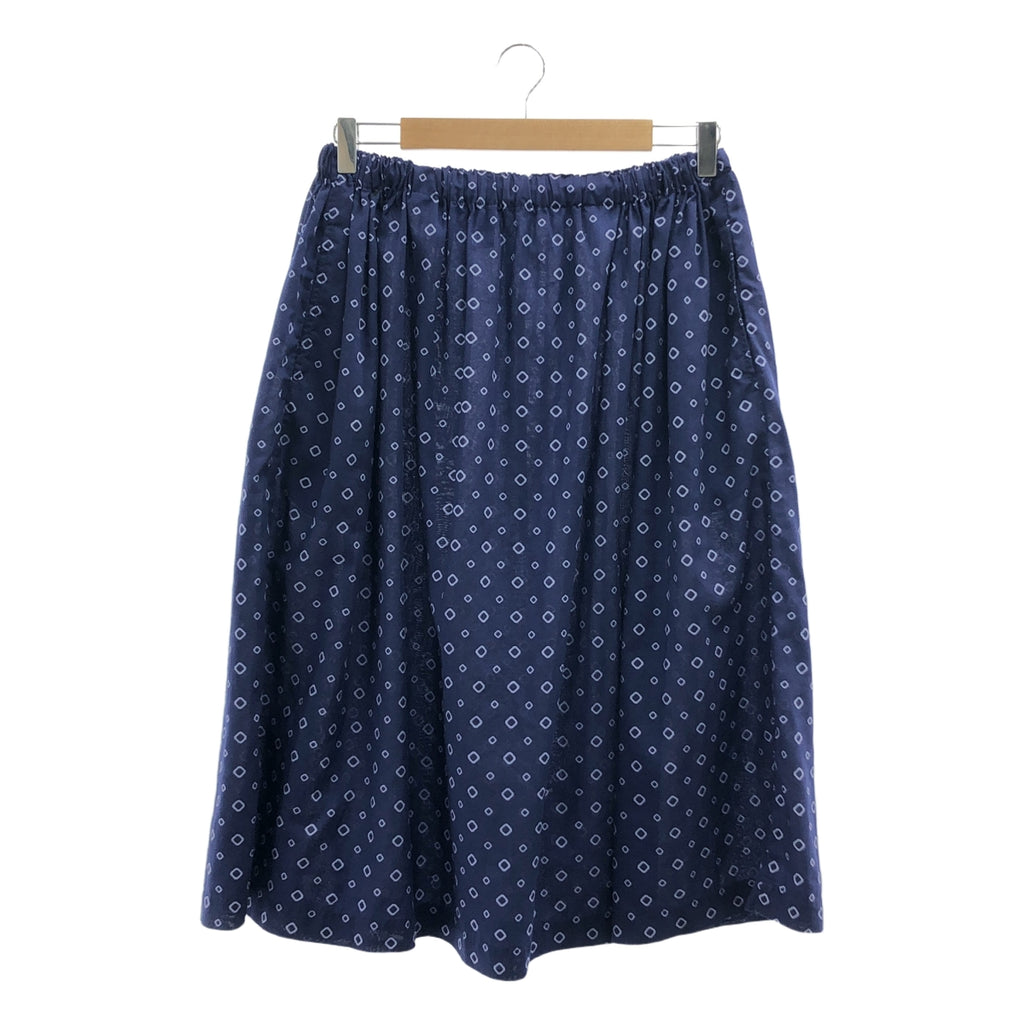 COMME des GARCONS COMME des GARCONS / Comme des | 2005春夏 |聚酯全印花抽繩半身裙|中號 |海軍|女性的