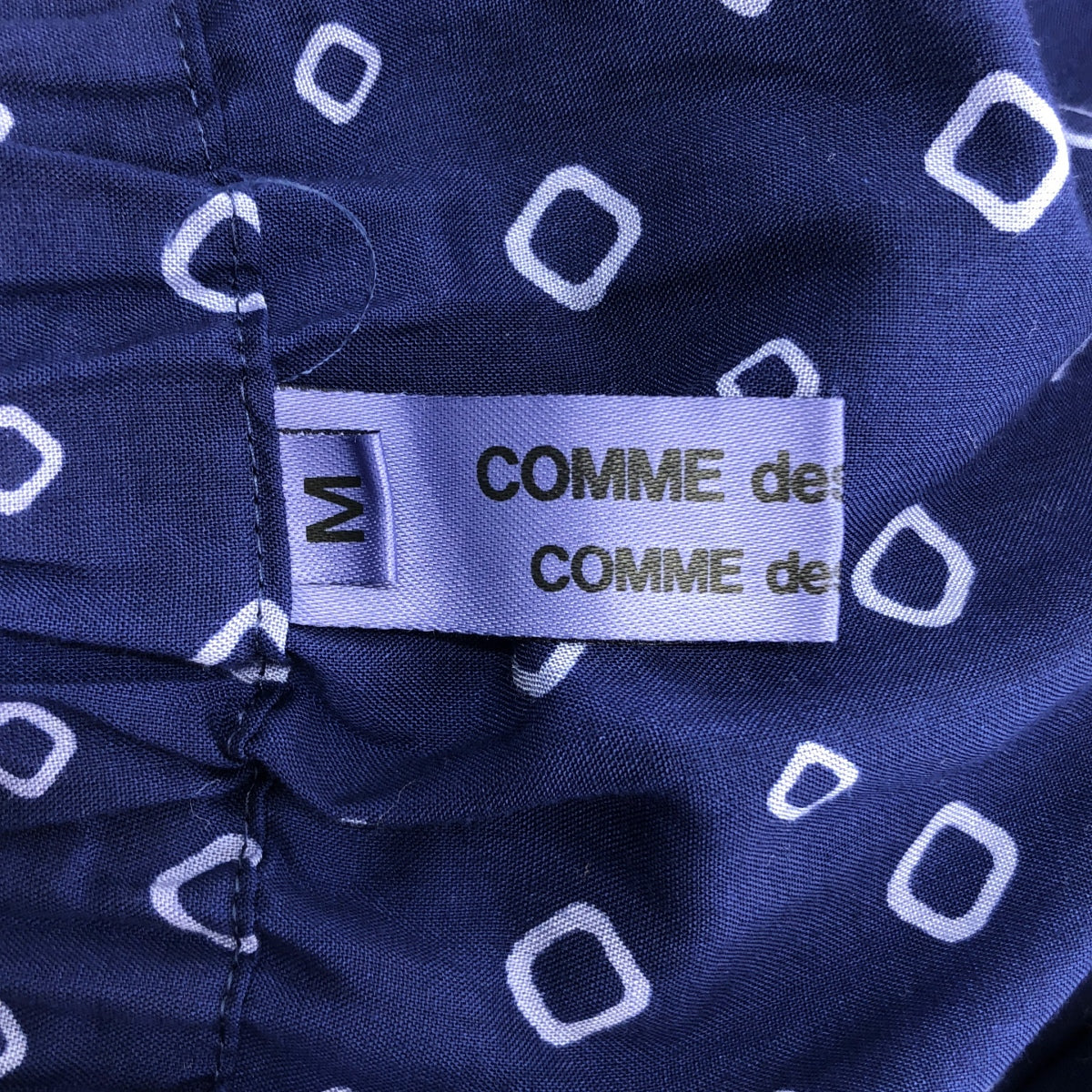 COMME des GARCONS COMME des GARCONS / Comme des | 2005春夏 |聚酯全印花抽繩半身裙|中號 |海軍|女性的