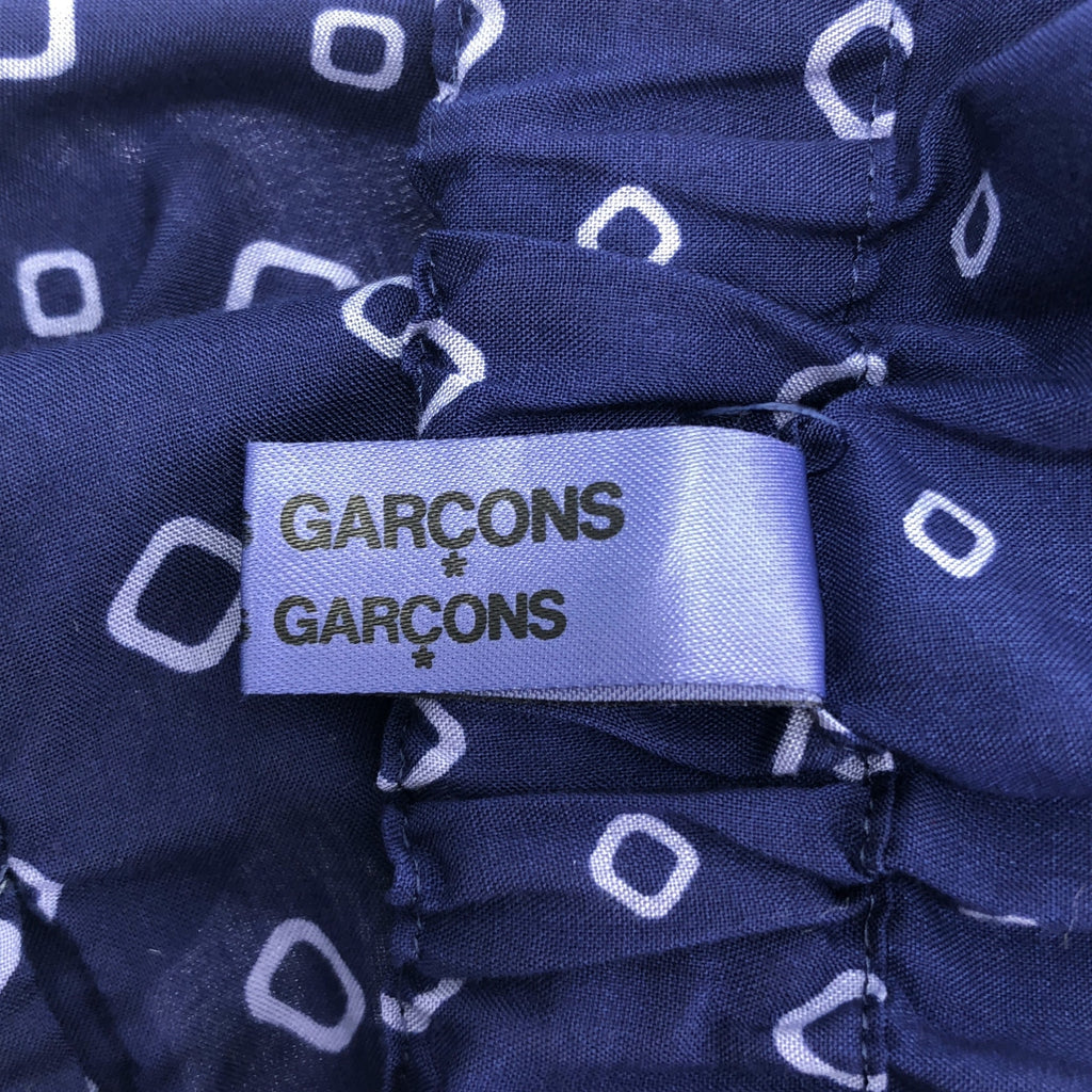 COMME des GARCONS COMME des GARCONS / Comme des | 2005春夏 |聚酯全印花抽繩半身裙|中號 |海軍|女性的